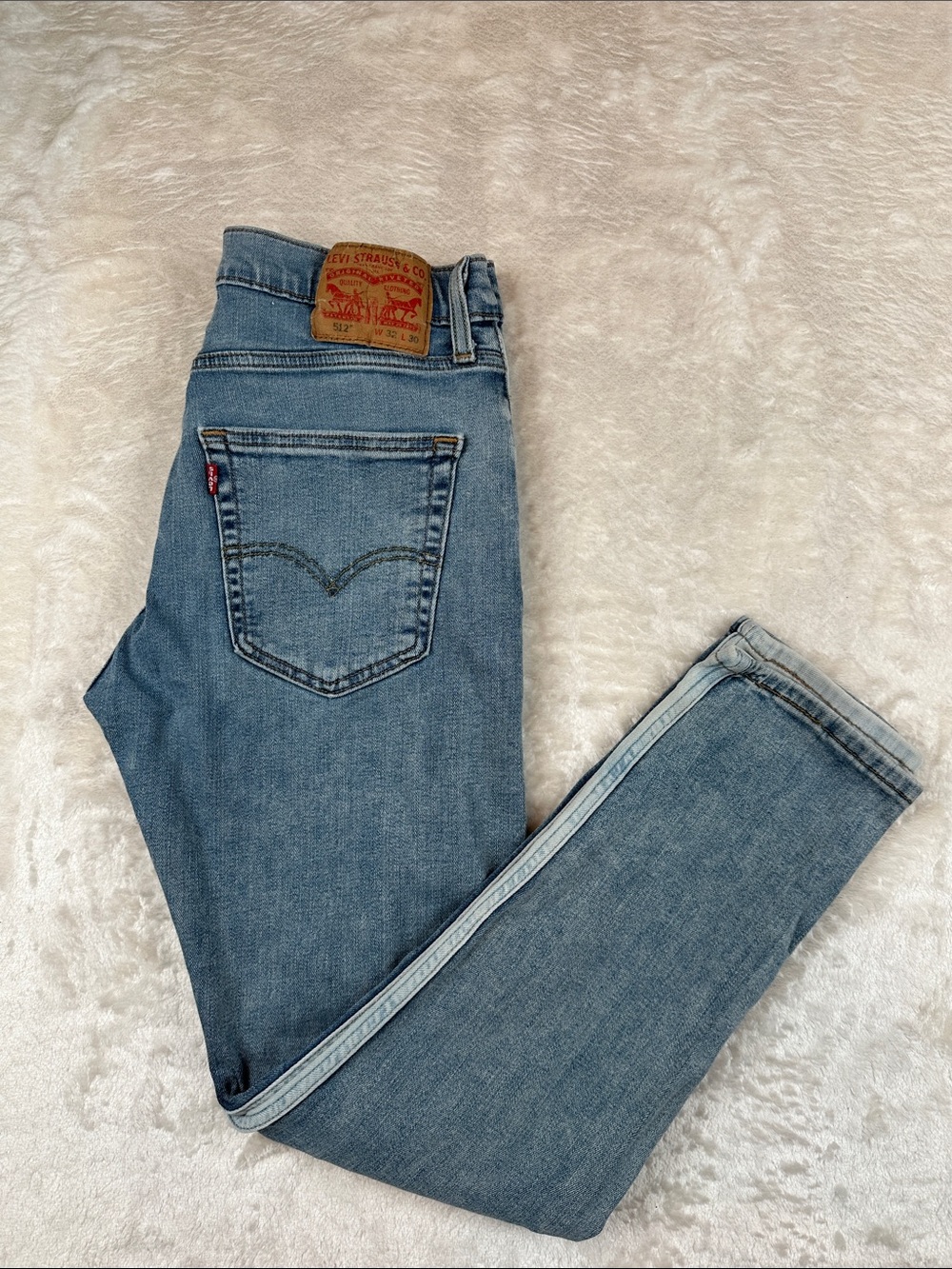 Levi's Size 32 Men's Skinny Jeans 2-Tone Light Blue Denim | Casual | Everyday